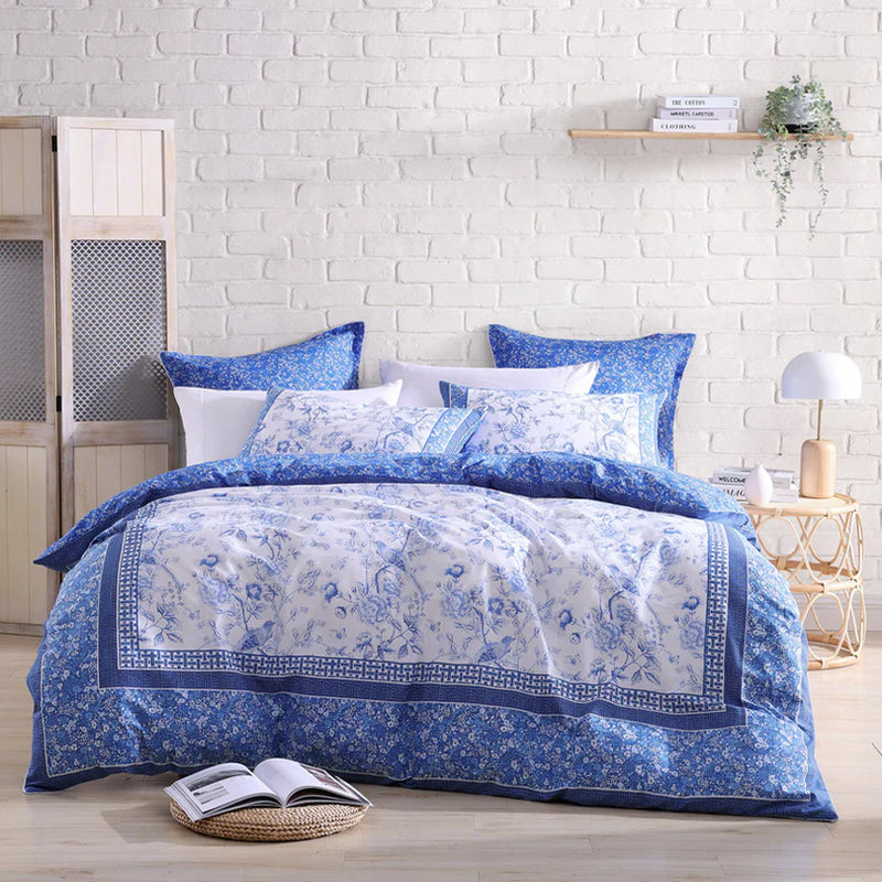 Hiromi Blue Quilt Cover set