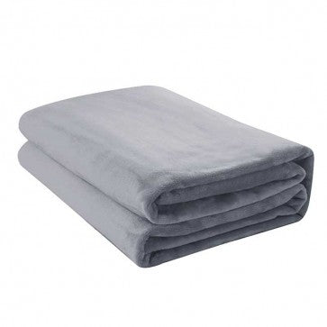 Super Soft Micro Fleece Blankets Silver